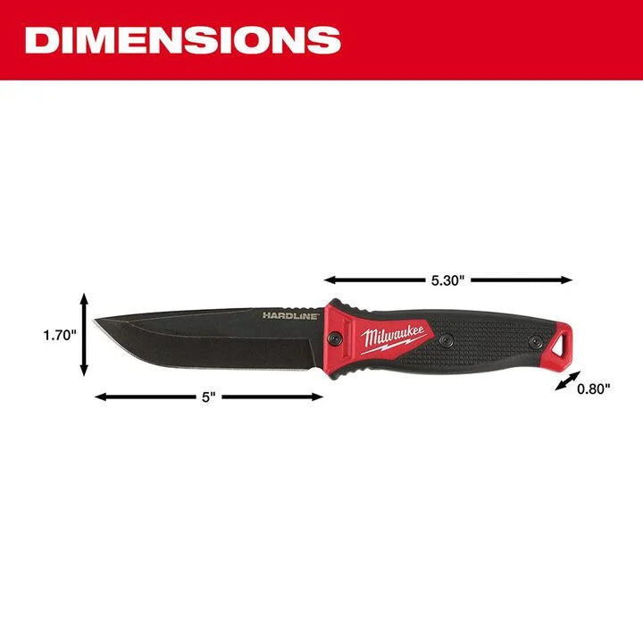 Milwaukee 48-22-1928 - Milwaukee 5 In. HARDLINE Fixed Blade Knife