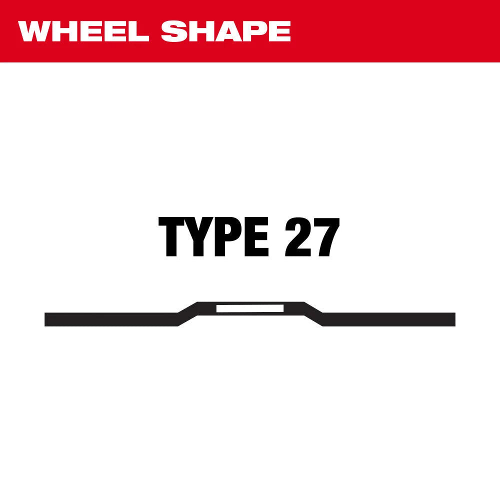 Milwaukee 49-94-0127 - 6" x .045" x 7/8" Performance+ Metal Cut Off Wheel - Type 27