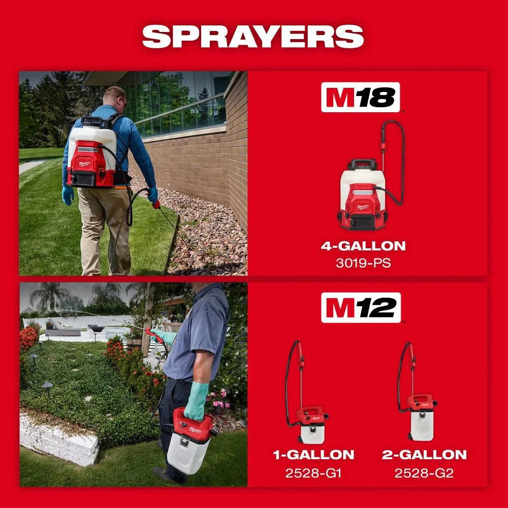 Milwaukee 3019-20PS - M18 4-Gallon Backpack Sprayer w/ SWITCH TANK