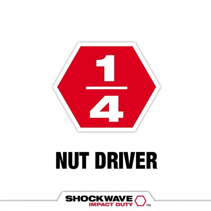 Milwaukee 49-66-4532 - SHOCKWAVE 2-9/16 in. Magnetic Nut Driver 1/4 in.