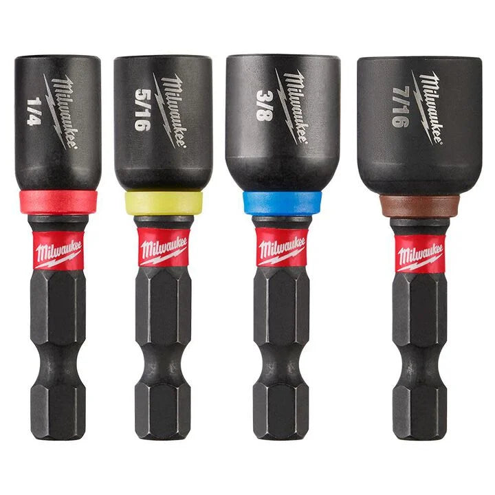 Milwaukee 49-66-4562 - SHOCKWAVE Impact Duty 1-7/8inch Magnetic Nut Driver Set 4PC
