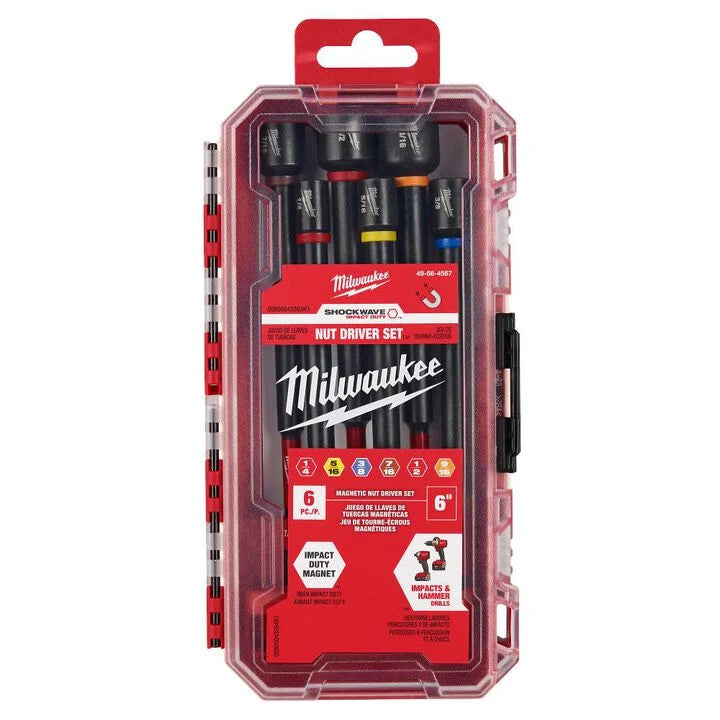 Milwaukee 49-66-4567 - SHOCKWAVE Impact Duty 6pc Nut Driver Set