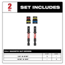 Milwaukee 49-66-4565 - SHOCKWAVE Impact Duty QUIK-CLEAR 2-in-1 Magnetic Nut Driver Set 2 Piece