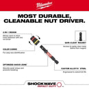 Milwaukee 49-66-4565 - SHOCKWAVE Impact Duty QUIK-CLEAR 2-in-1 Magnetic Nut Driver Set 2 Piece