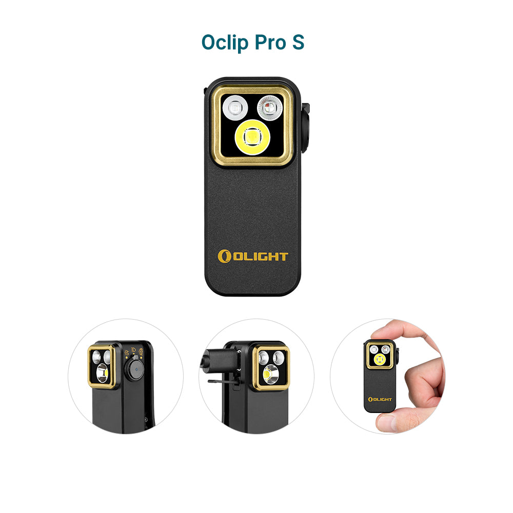 Oclip Pro S Clip On Magnetic EDC Flashlight