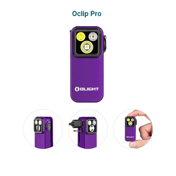 Oclip Pro Clip-On Magnetic EDC Flashlight