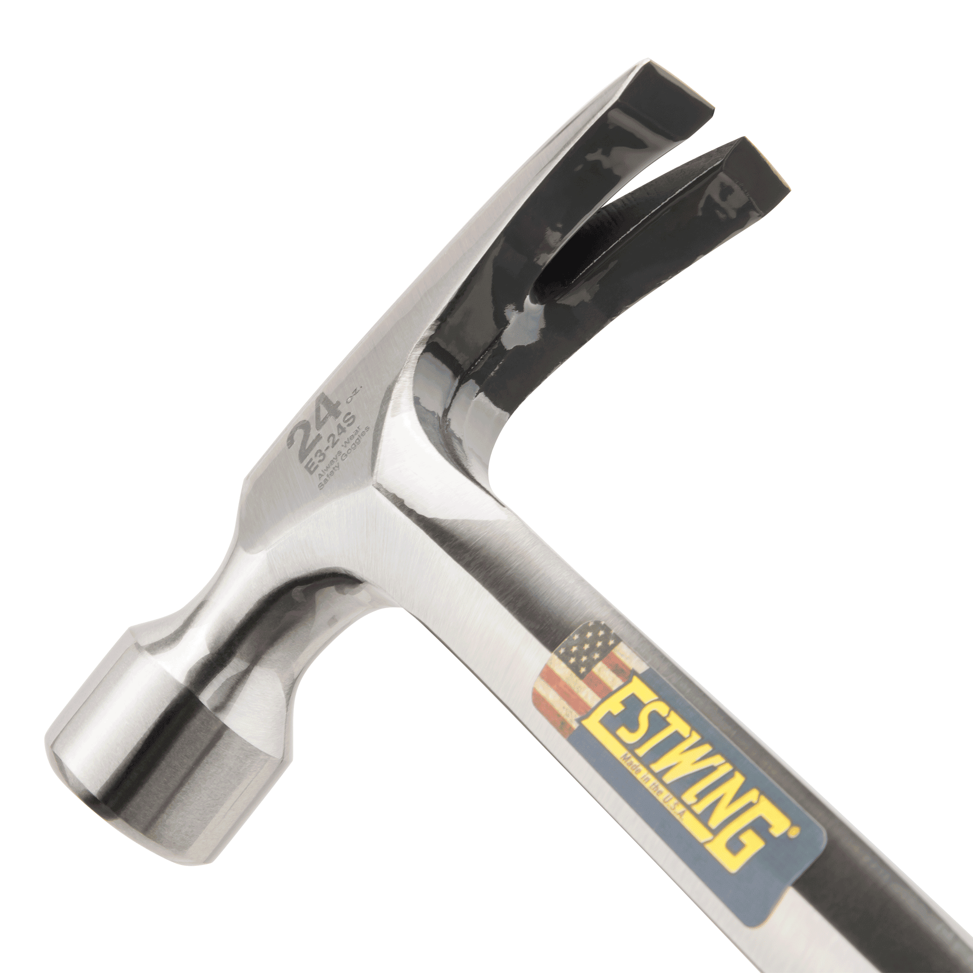 Estwing E3-24S - Blue Vinyl Gripped 24oz Smooth Face Framing Hammer