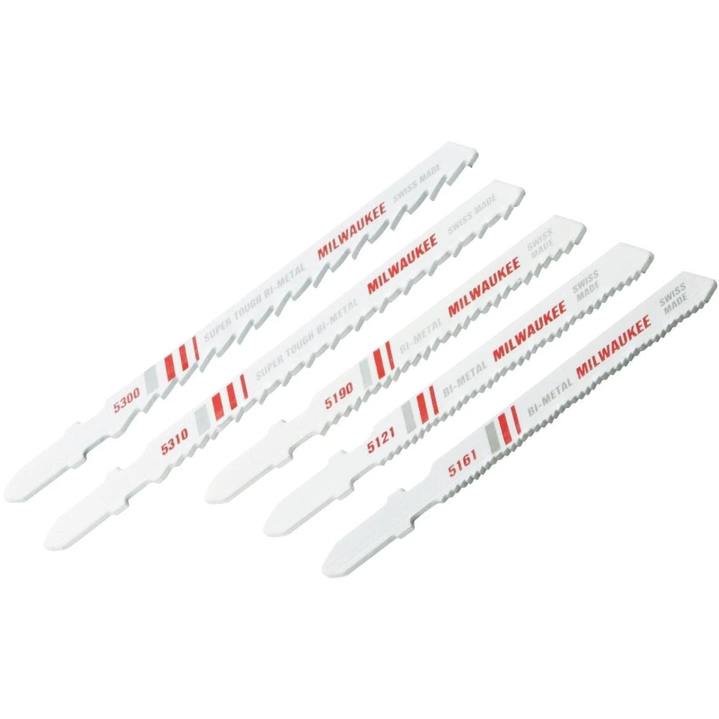 Milwaukee 49-22-1178 - 5Pc T-Shank Bi-Metal Jig Saw Blade Set
