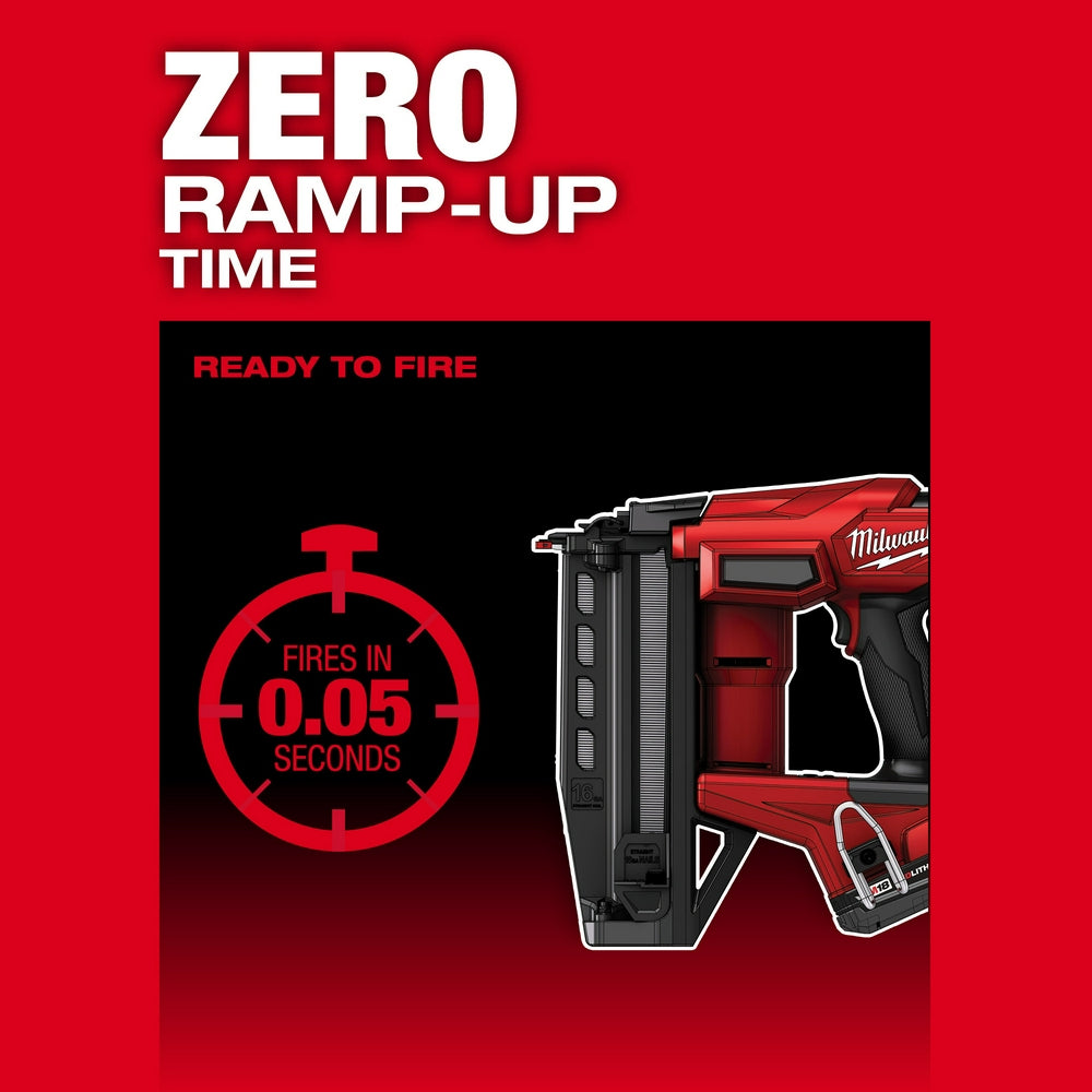 Milwaukee 3020-20 - M18 FUEL™ 16 Gauge Straight Finish Nailer - Wise Line Tools