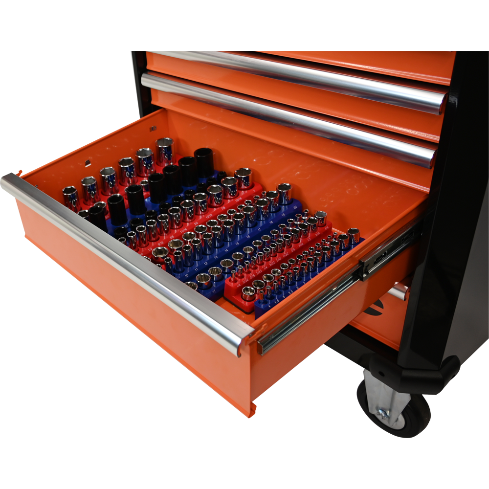 Dynamic Tools GT-D029100 -3-Piece Magnetic SAE Socket Organizer Set for 1/4-in, 3/8-in, and 1/2-in Drive - Wise Line Tools