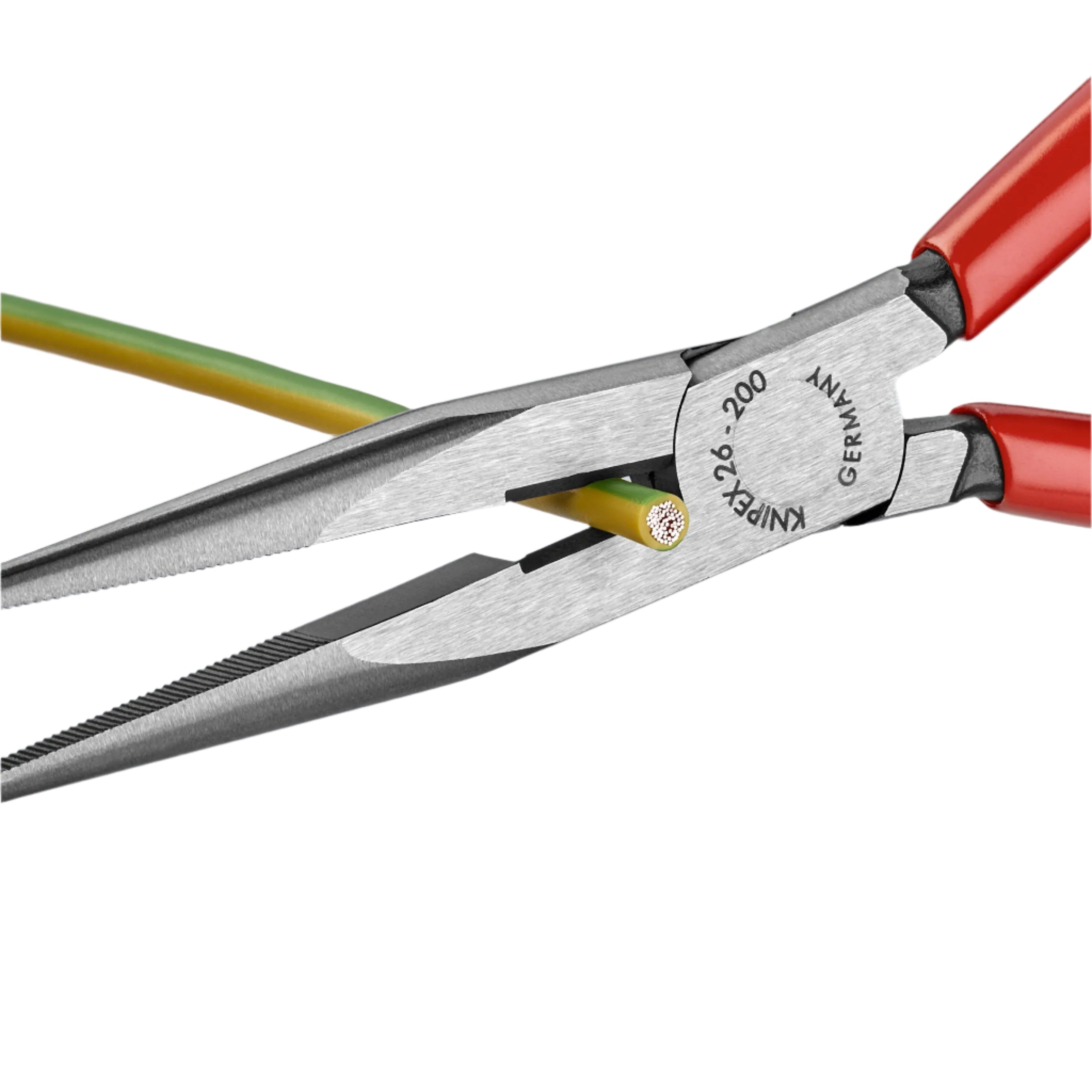KNIPEX 2611200SBA - 8" Long Nose Pliers with Cutter