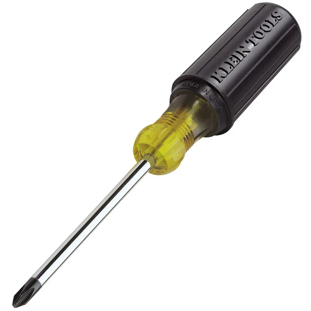 KLEIN KLE-603-4 - #2 Phillips Screwdriver, 4-Inch Round Shank