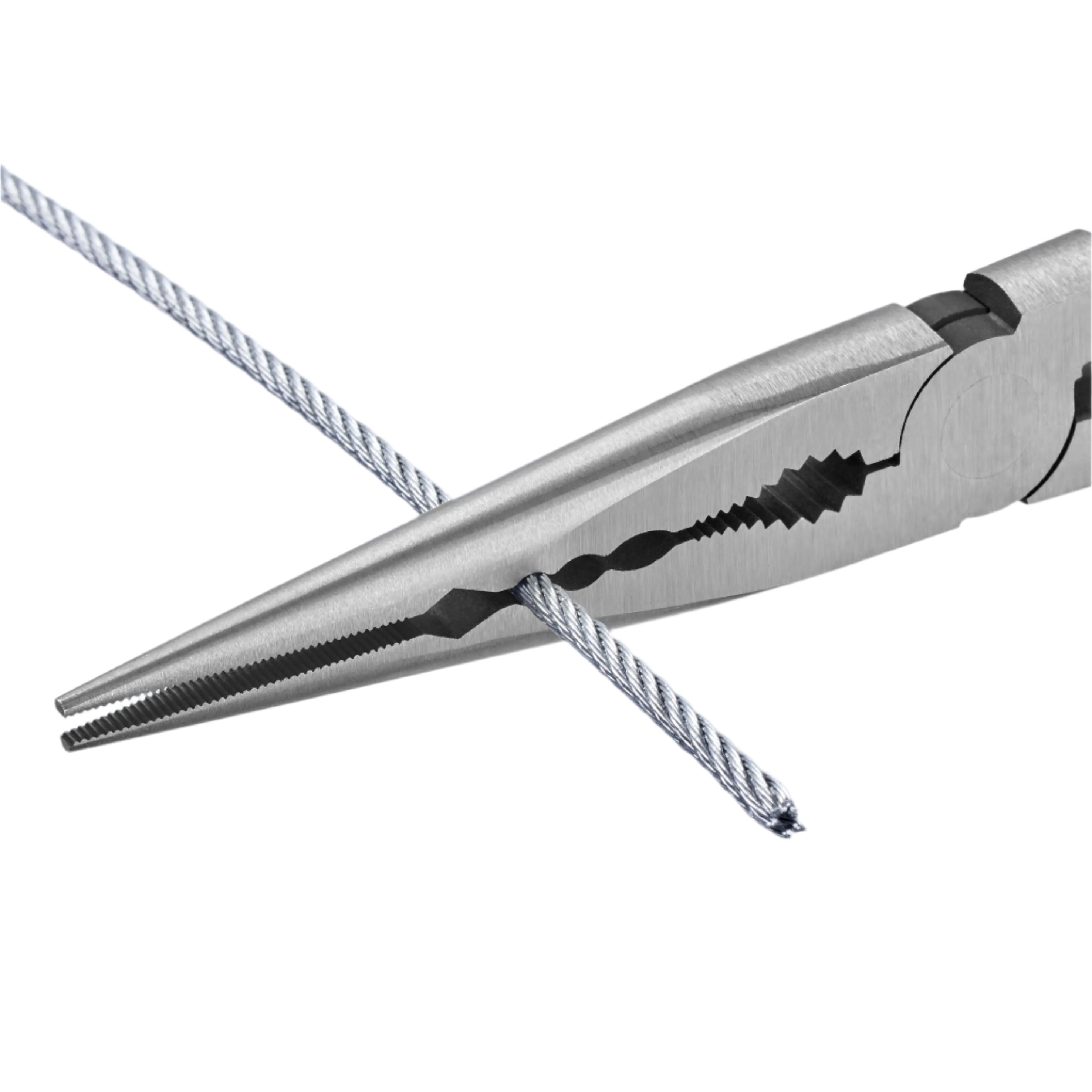 KNIPEX 2871280SBA - 11" Extra Long Needle-Nose Pliers-Straight Jaws