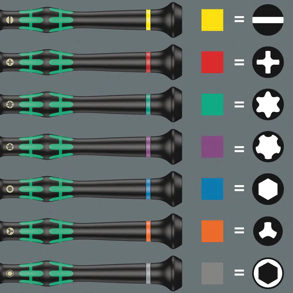 Wera 073675  -  Kraftform Micro 12 Universal Screwdriver Set