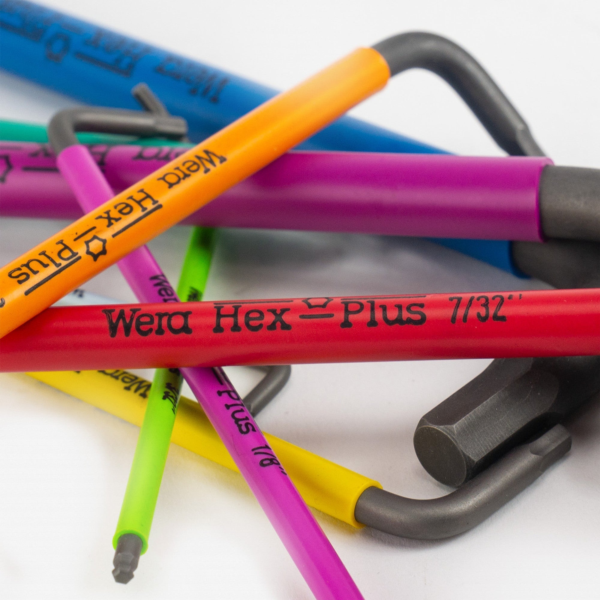 WERA WER-022640 - Multicolor Hex + Ball End Hex SAE L-key Clip Set