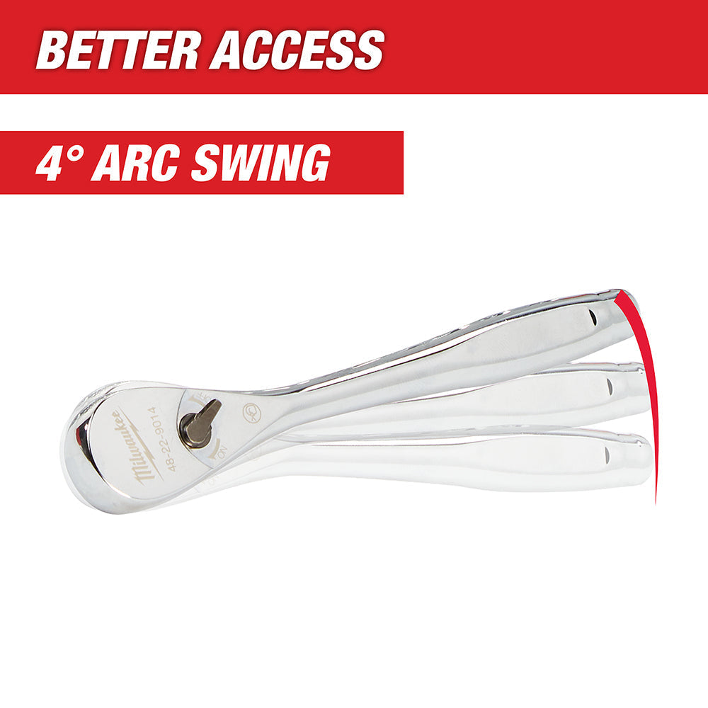 Milwaukee 48-22-9008 - 3/8 in. Drive 56 pc. Ratchet & Socket Set - SAE & Metric