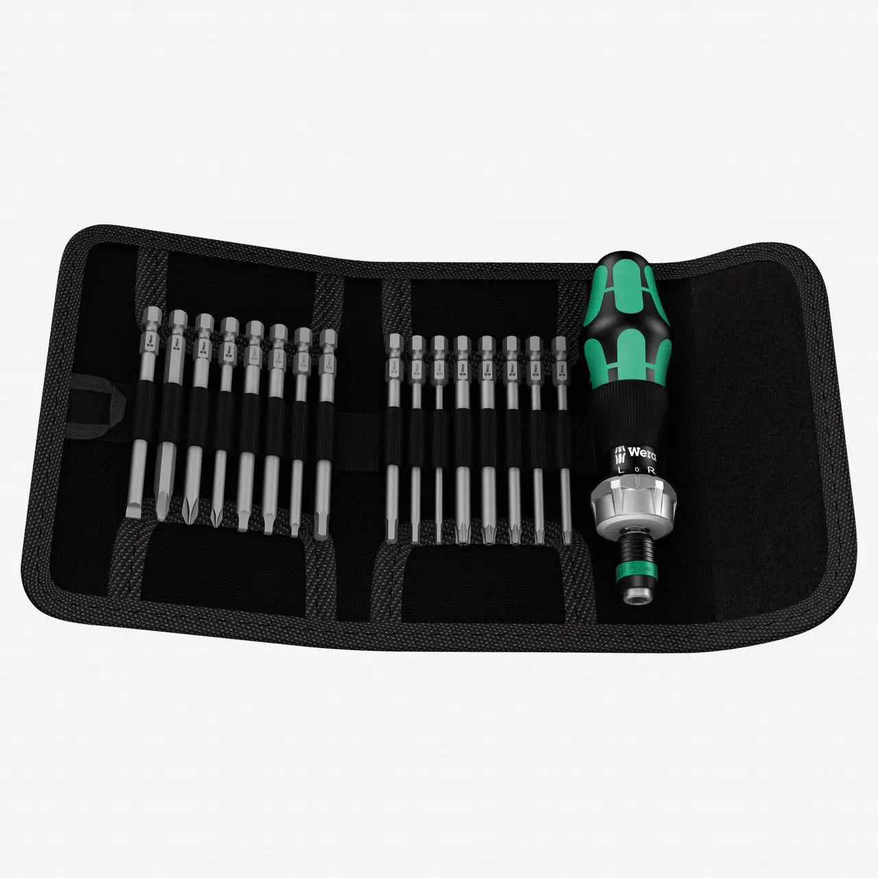 WERA 051041  -  Kraftform Kompakt 60 RA SAE Pouch Set