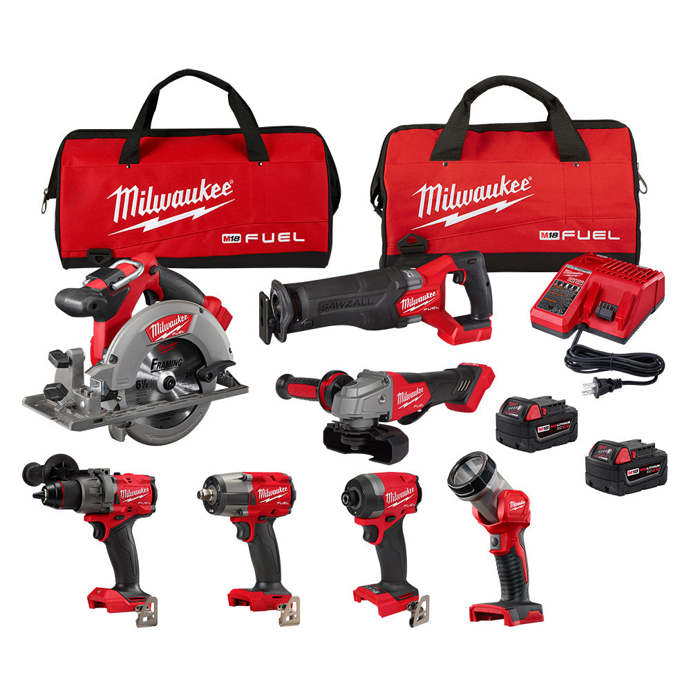 Milwaukee 3697-27 - M18 FUEL™ 7-Tool Combo Kit - Wise Line Tools