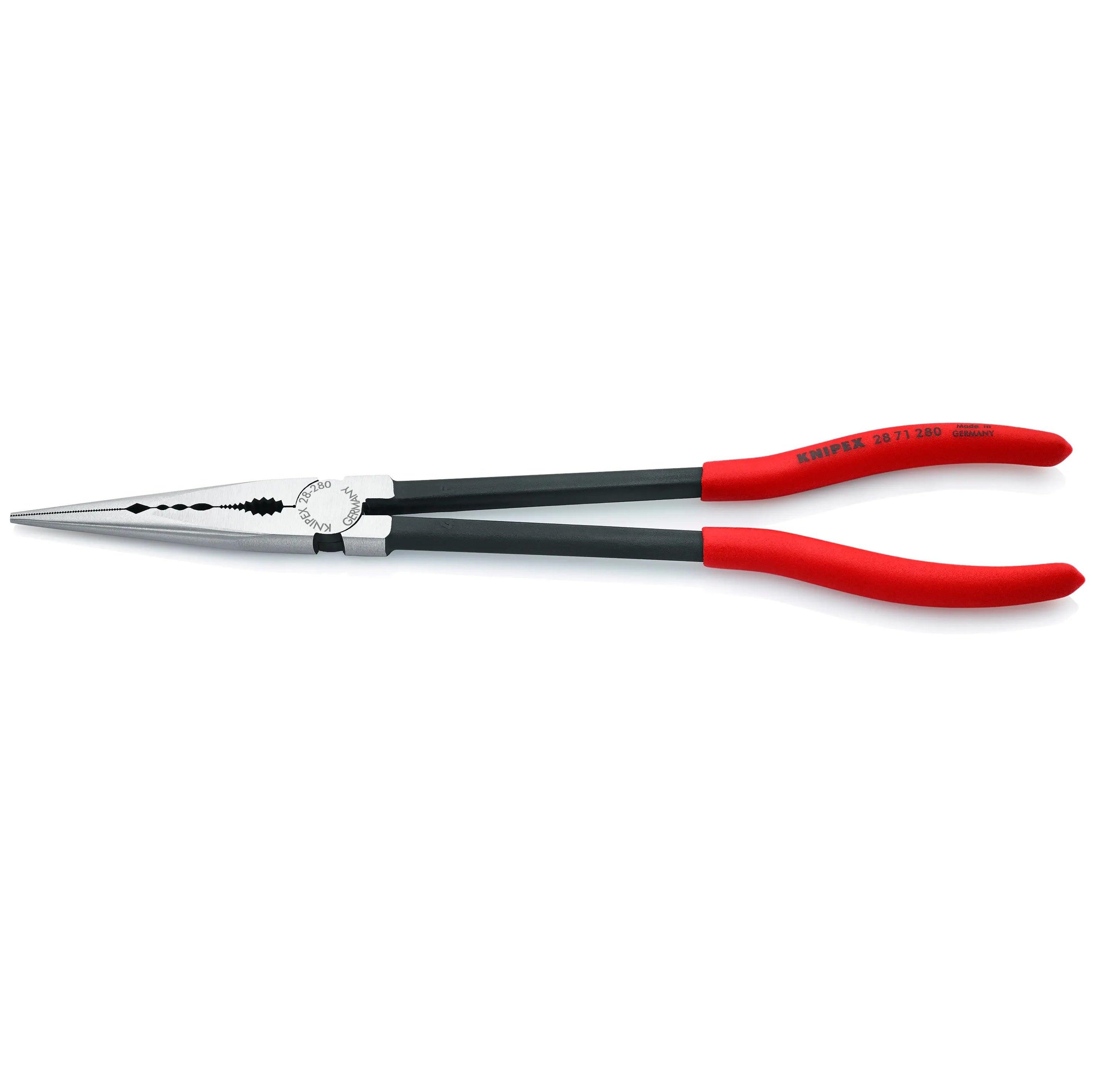 KNIPEX 2871280SBA - 11" Extra Long Needle-Nose Pliers-Straight Jaws
