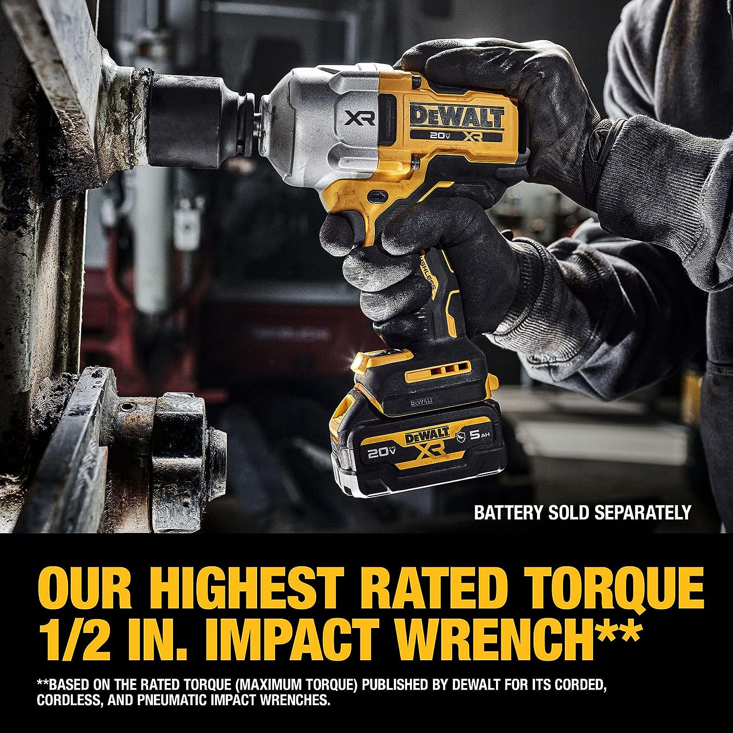 DEWALT 20V 1/2" High Torque Impact Wrench (DCF961B)