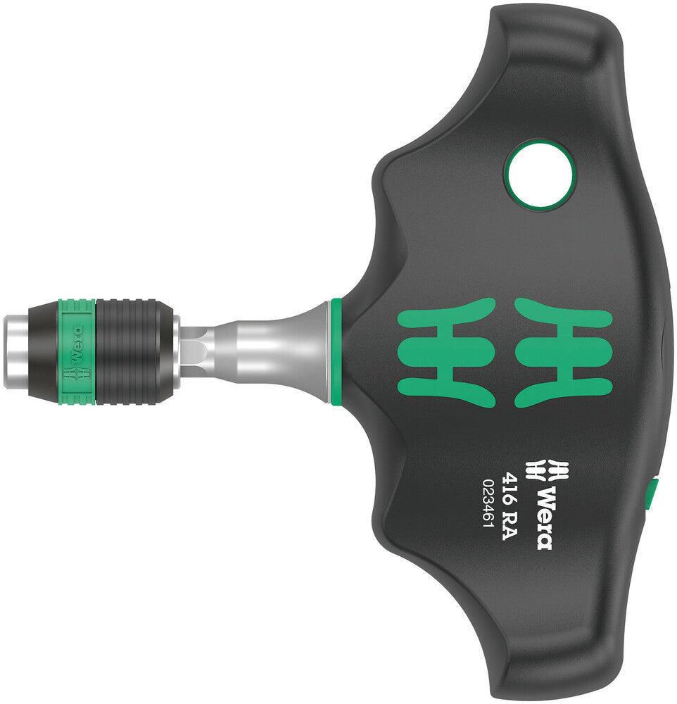 Wera 023461- 1/4" Hex Drive 416 RA T-Handle W/ Ratchet Function
