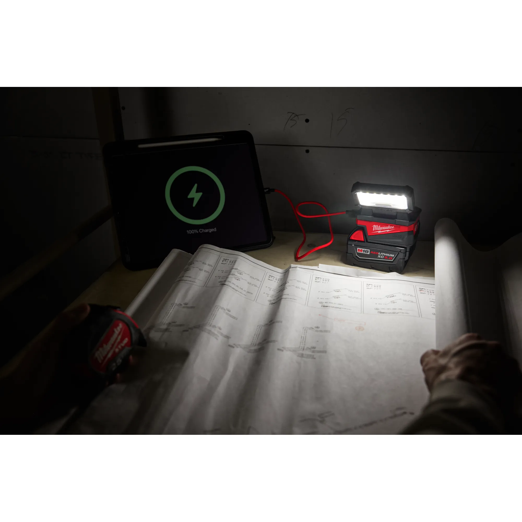 Milwaukee 2359-20 - M18™ ROVER™ Compact Folding Flood Light w/ USB Charging