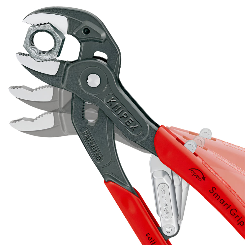 KNIPEX 8501250US - 10" SmartGrip® Water Pump Pliers with Automatic Adjustment