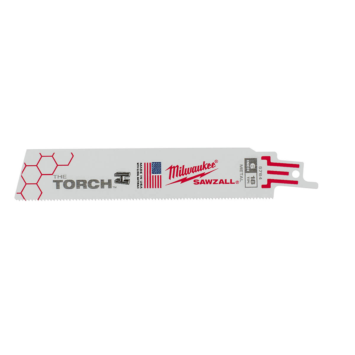 Milwaukee 48-00-5784 - 6" 18 TPI The Torch™ SAWZALL® Blades (5 Pk) MILWAUKEE