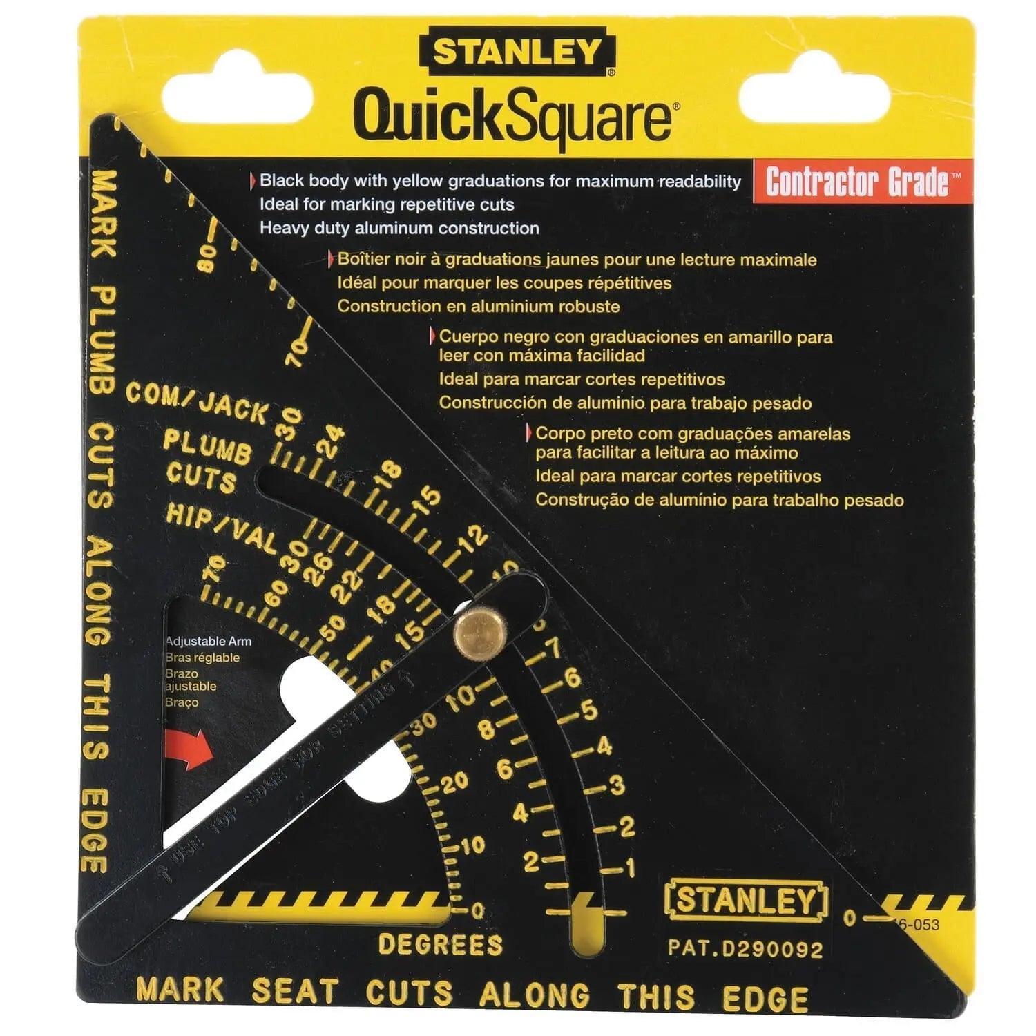 STANLEY  46-053  -  PREMIUM ADJUSTABLE QUICK SQUARE®