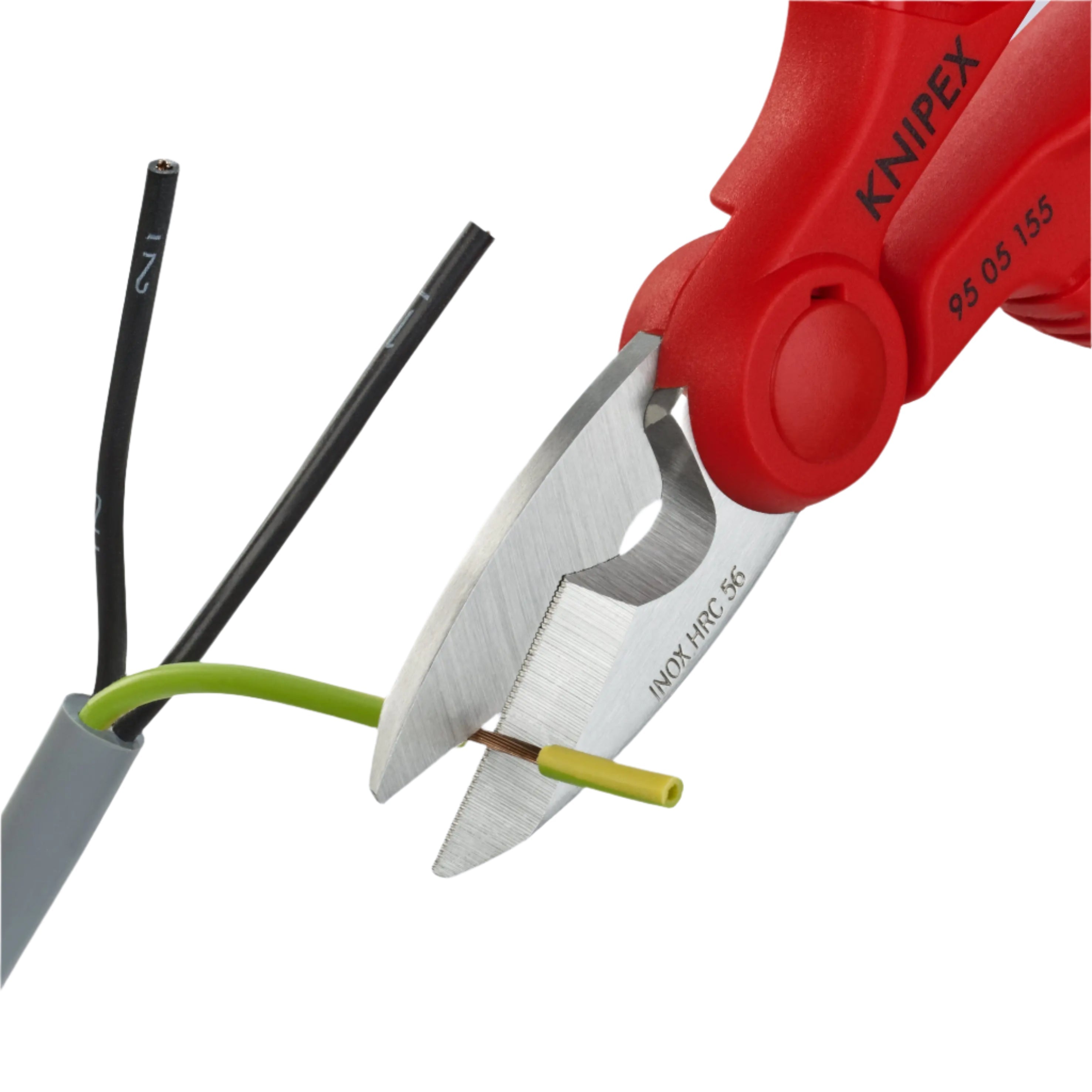 KNIPEX 9505155SBA - 6 1/4" Electricians' Shears