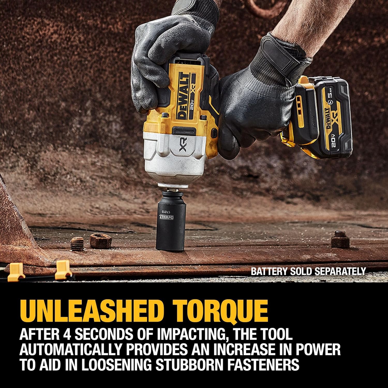 DEWALT 20V 1/2" High Torque Impact Wrench (DCF961B)