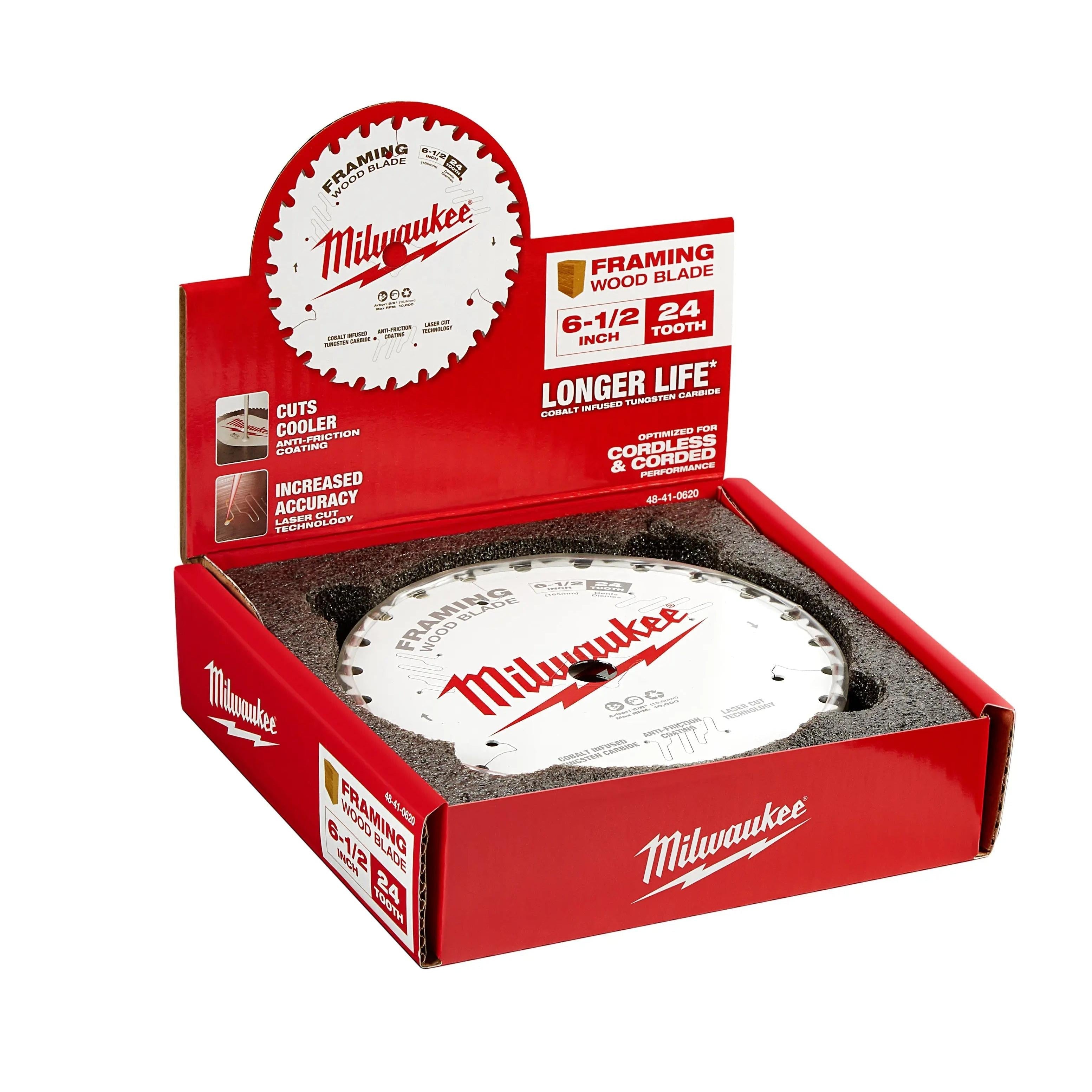 Milwaukee 48-41-0620 - 6-1/2 in. 24T Framing Circular Saw Blade