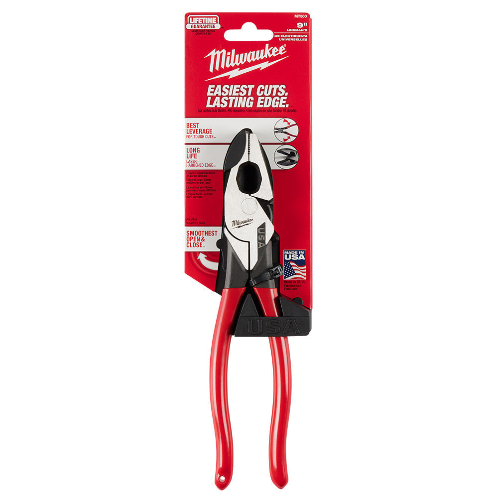 Milwaukee MT500 - 9" Lineman’s Pliers - Wise Line Tools