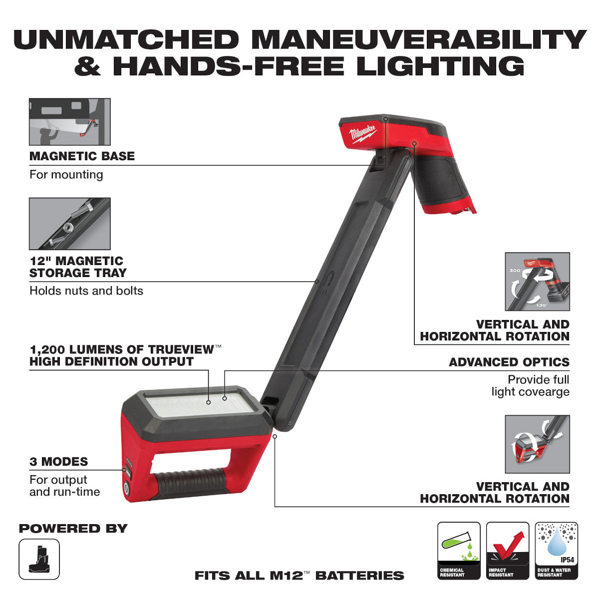Milwaukee 2126-21XC - M12™ Underbody Light Kit