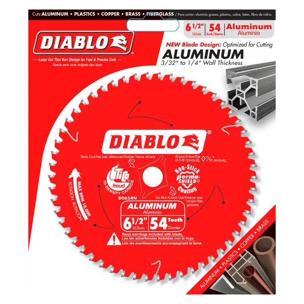 Diablo D0654N -  6 1/2" x 54T Aluminum Cutting Blade