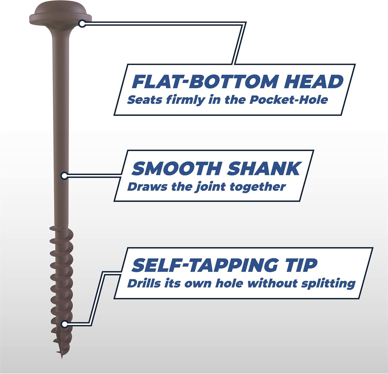 KREG SML-C4X400-75 - XL Pocket-Hole Screws - 4" - 75ct.