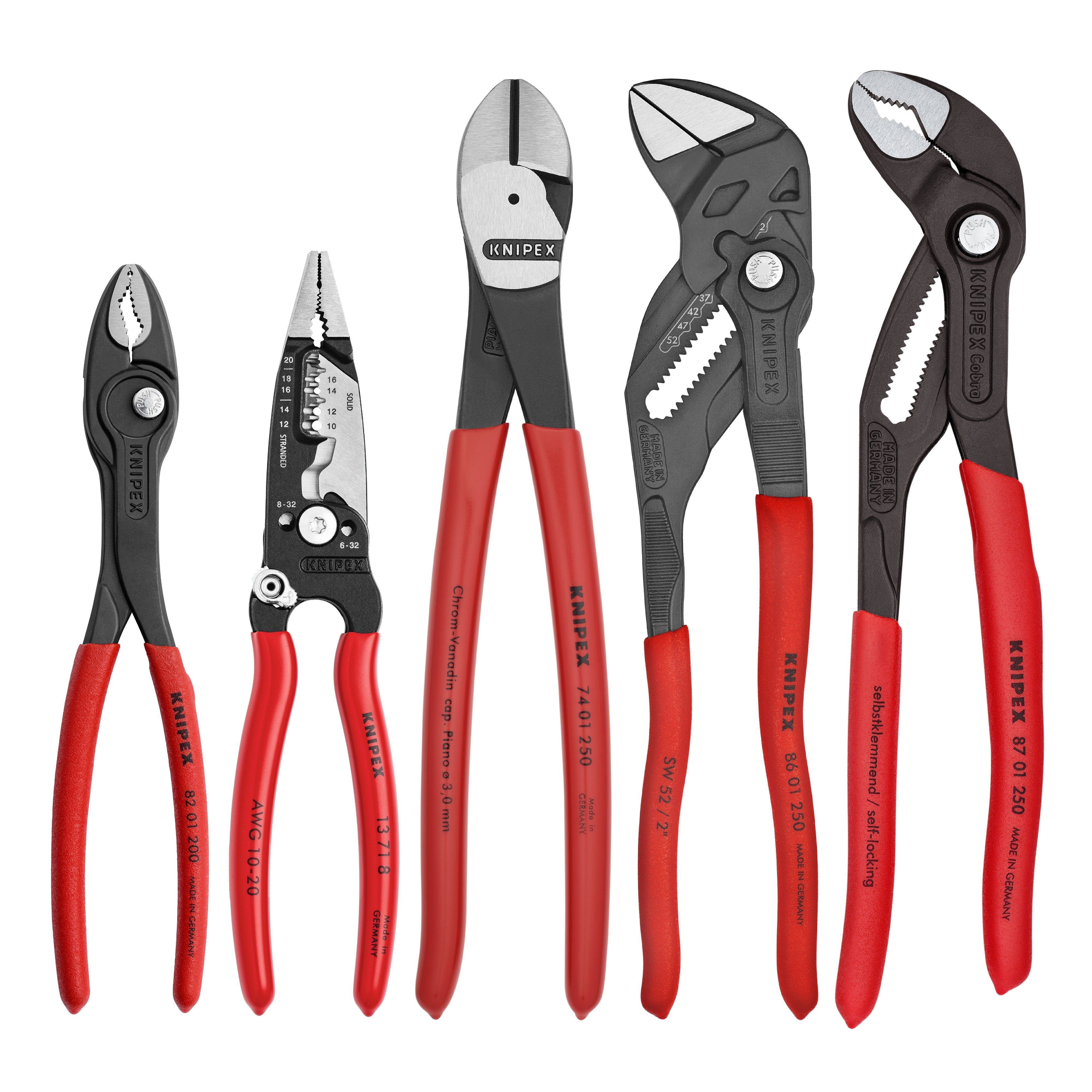 KNIPEX 9K0080150US - 5 Pc Core Pliers Set in Tool Roll