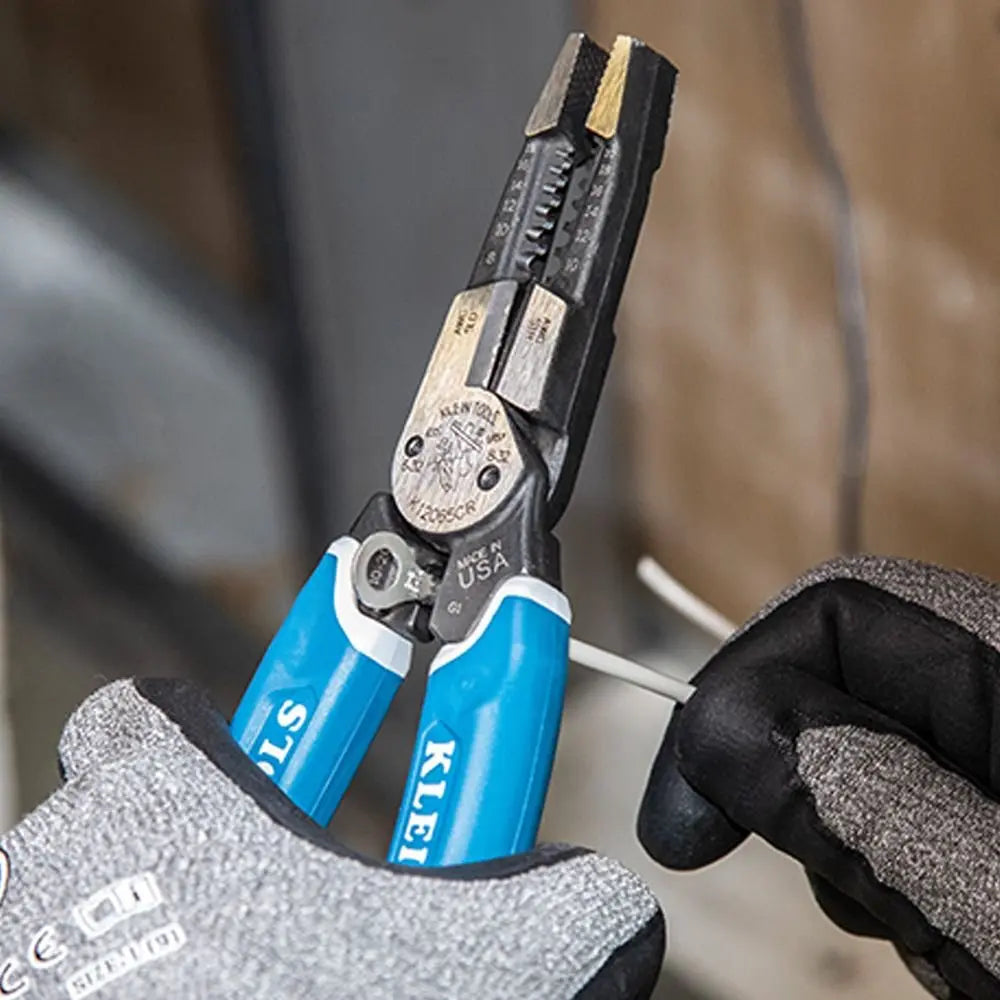 KLEIN KLE-K12065CR - Klein-Kurve® Heavy-Duty Wire Stripper / Cutter / Crimper Multi Tool, 8-20 AWG