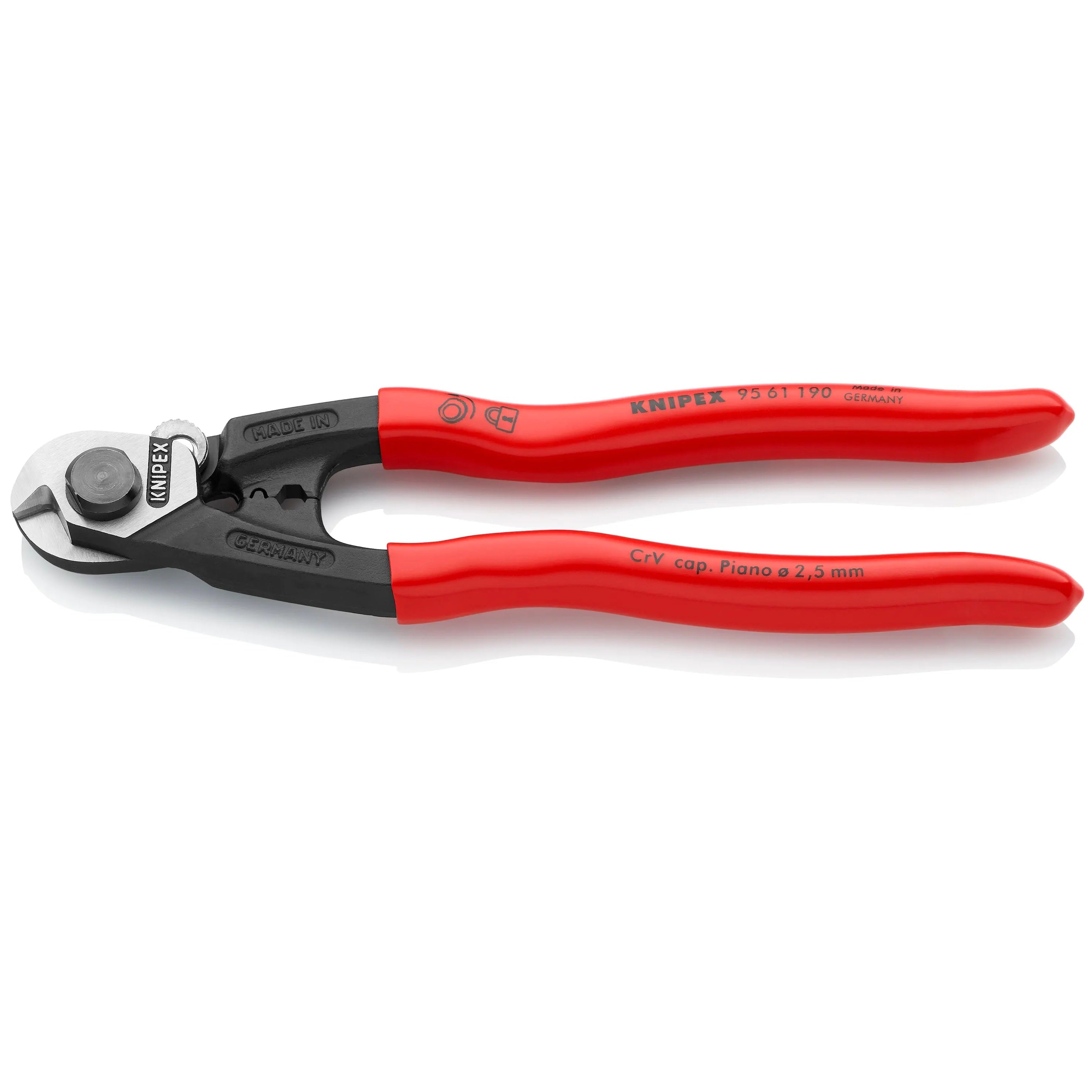 KNIPEX 9561190SBA - 7 1/2" Wire Rope Shears