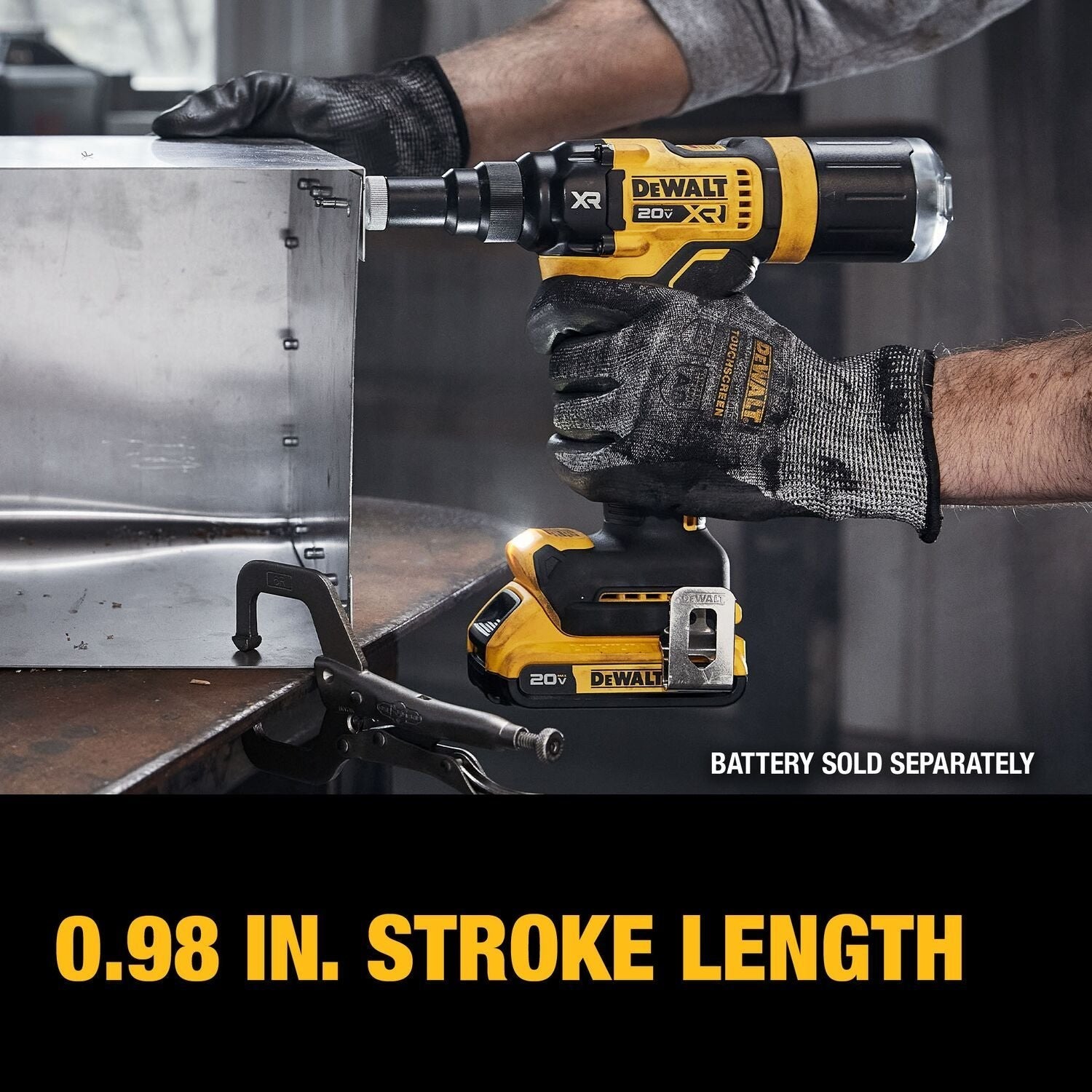 DEWALT DCF403B-20V MAX* XR Brushless Cordless 3/16" Rivet Tool (Tool Only)