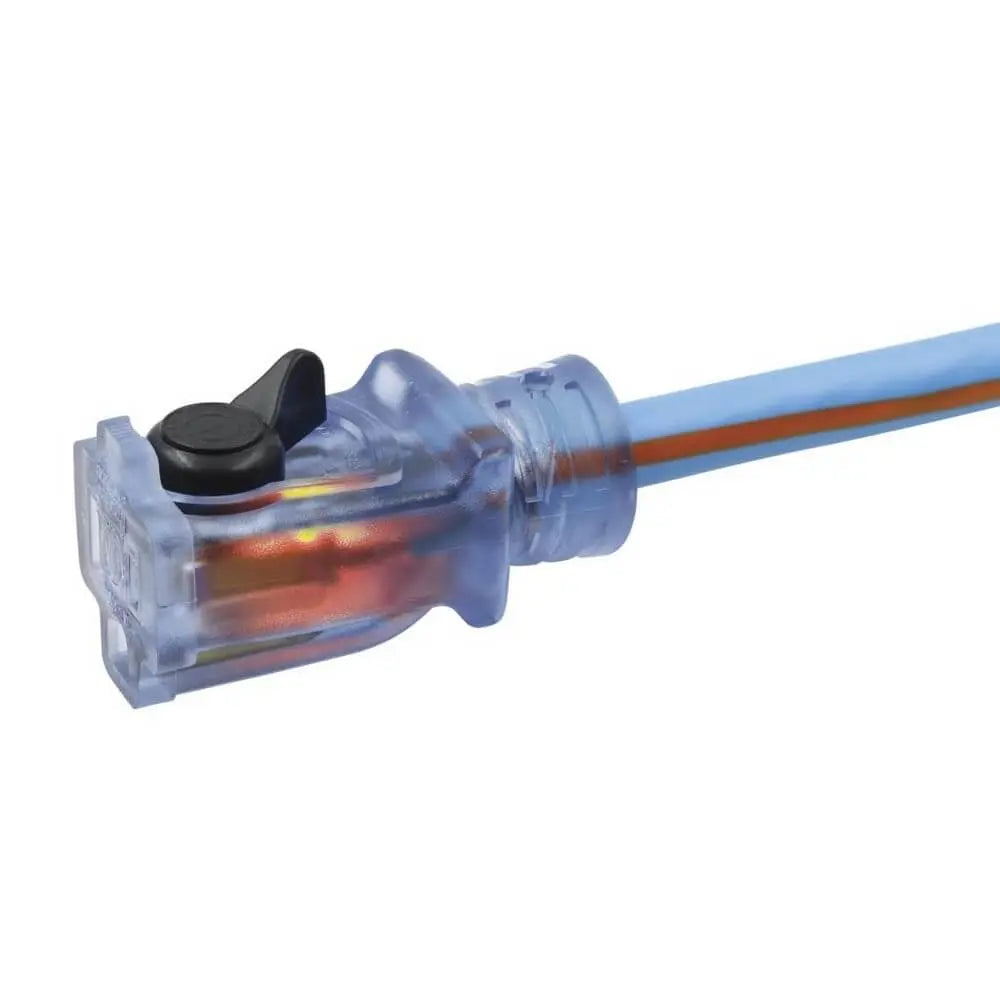 Prime LT530930 - Ultra Heavy Duty 50-Foot Arctic Blue All-Weather TPE Extension Cord