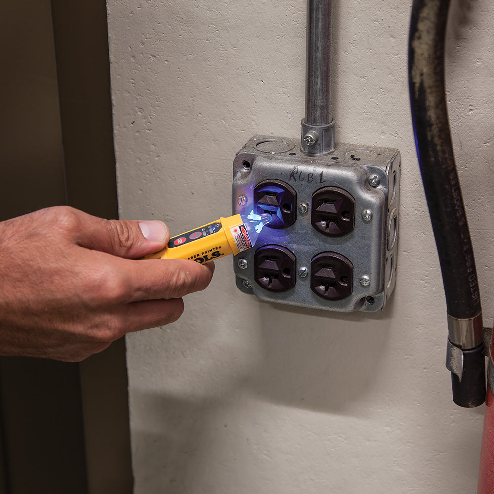 KLEIN KLE-NCVT-5A - Non-Contact Voltage Tester Pen, Dual Range, with Laser Pointer