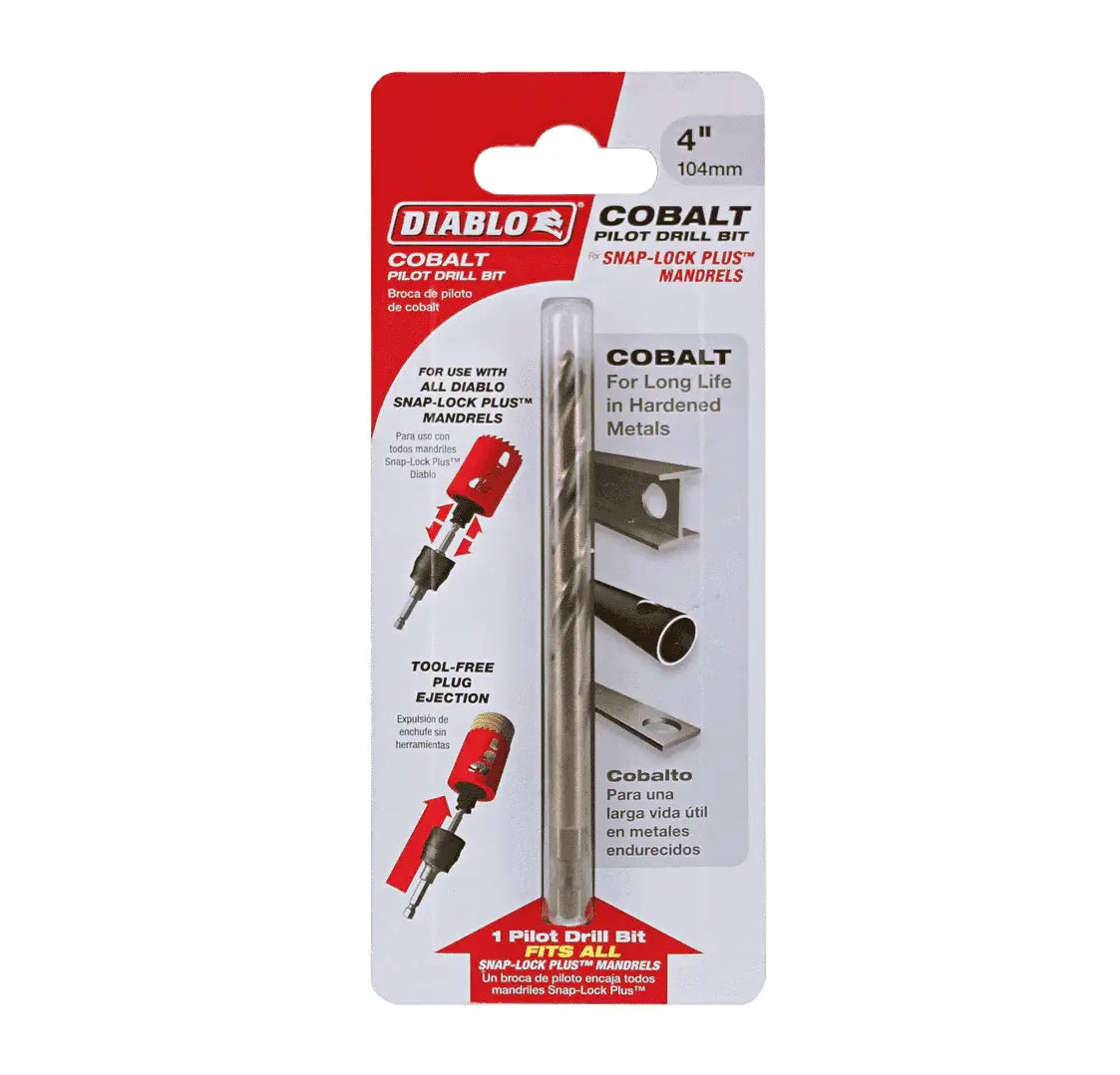 DIABLO  DHS4BITCB  -  4" Cobalt Pilot Drill Bit for Hardened Metals