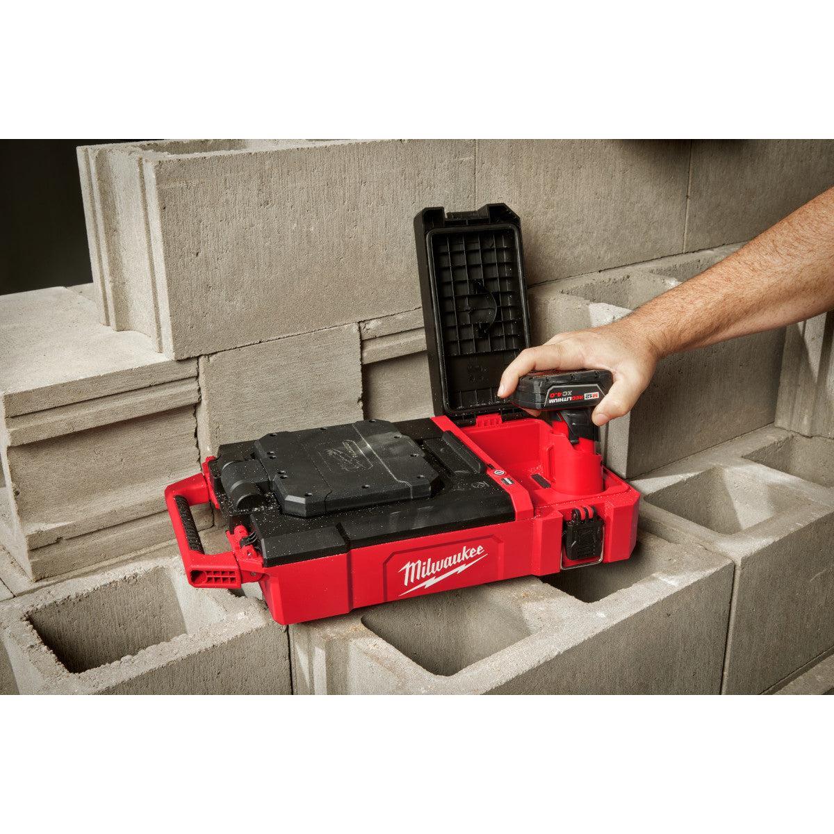 Milwaukee 2356-20 - M12™ PACKOUT™ Flood Light w/ USB Charging - Wise Line Tools