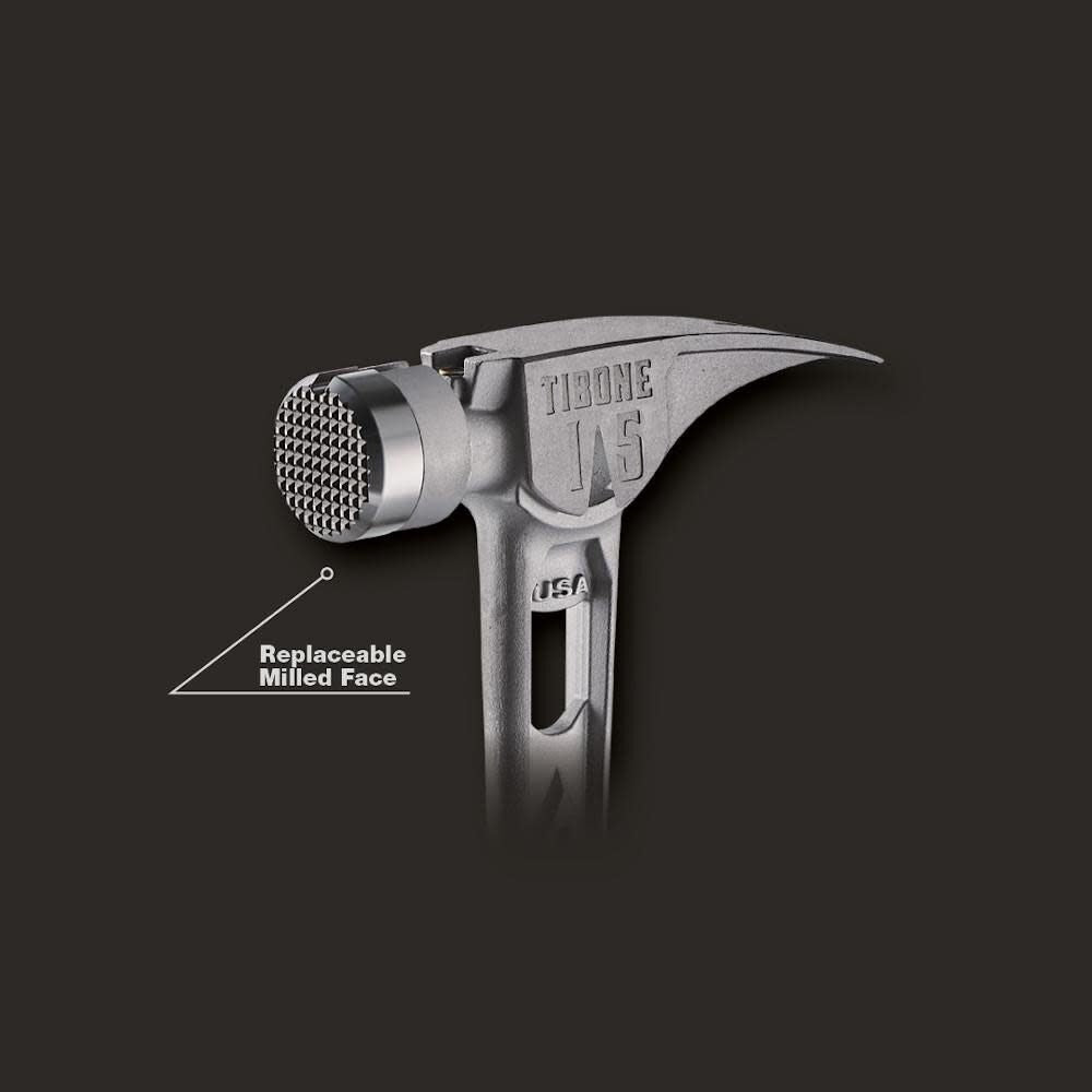 TIB15MC - STILETTO® TIBONE™ 15oz Milled/Curved Titanium Framing Hammer