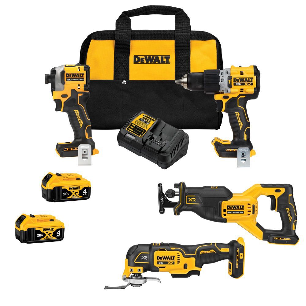 DCK4050M2 - DEWALT 20V MAX Brushless 4-Tool Combo Kit