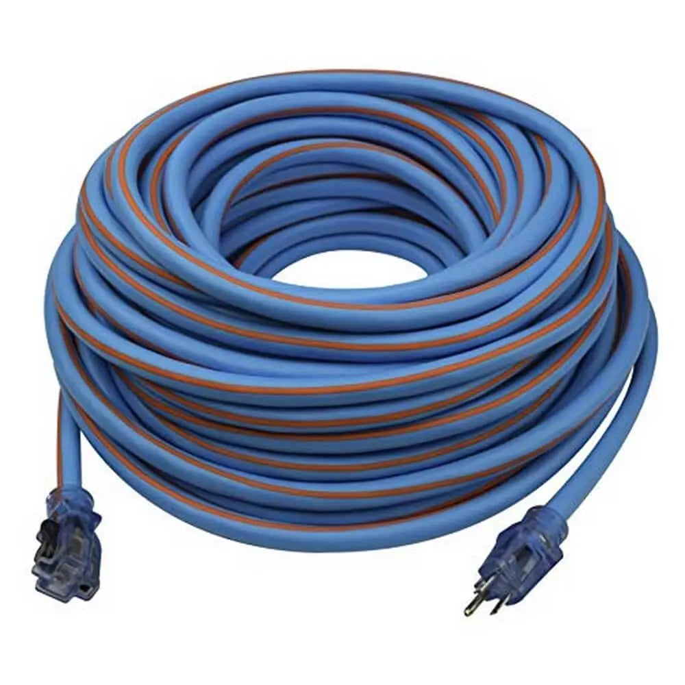 Prime LT530935 Ultra Heavy Duty 100-Foot Artic Blue All-Weather TPE Extension Cord