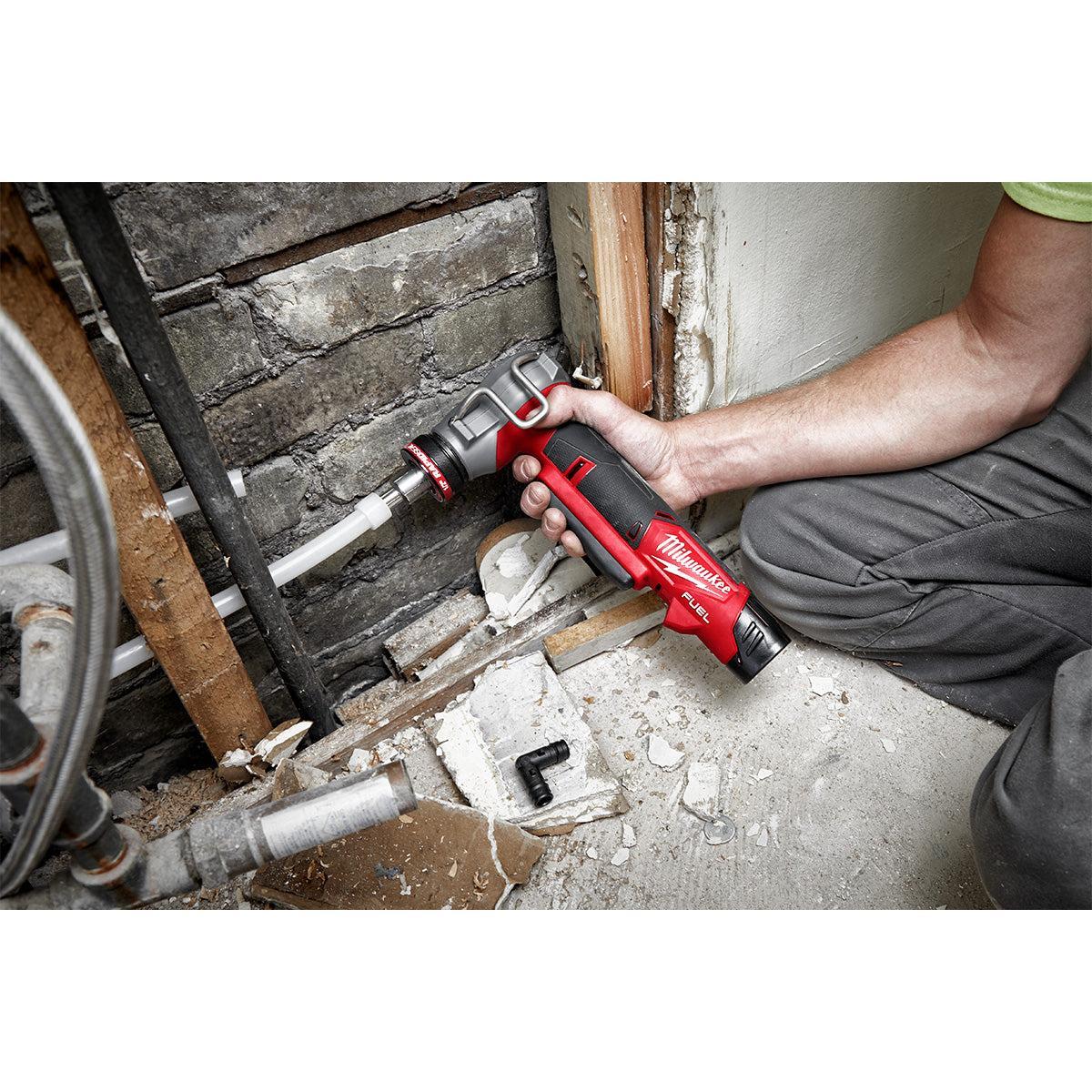 Milwaukee 2532-22 - M12 FUEL™ ProPEX® Expander Kit w/ 1/2"-1" RAPID SEAL™  ProPEX® Expander Heads - Wise Line Tools