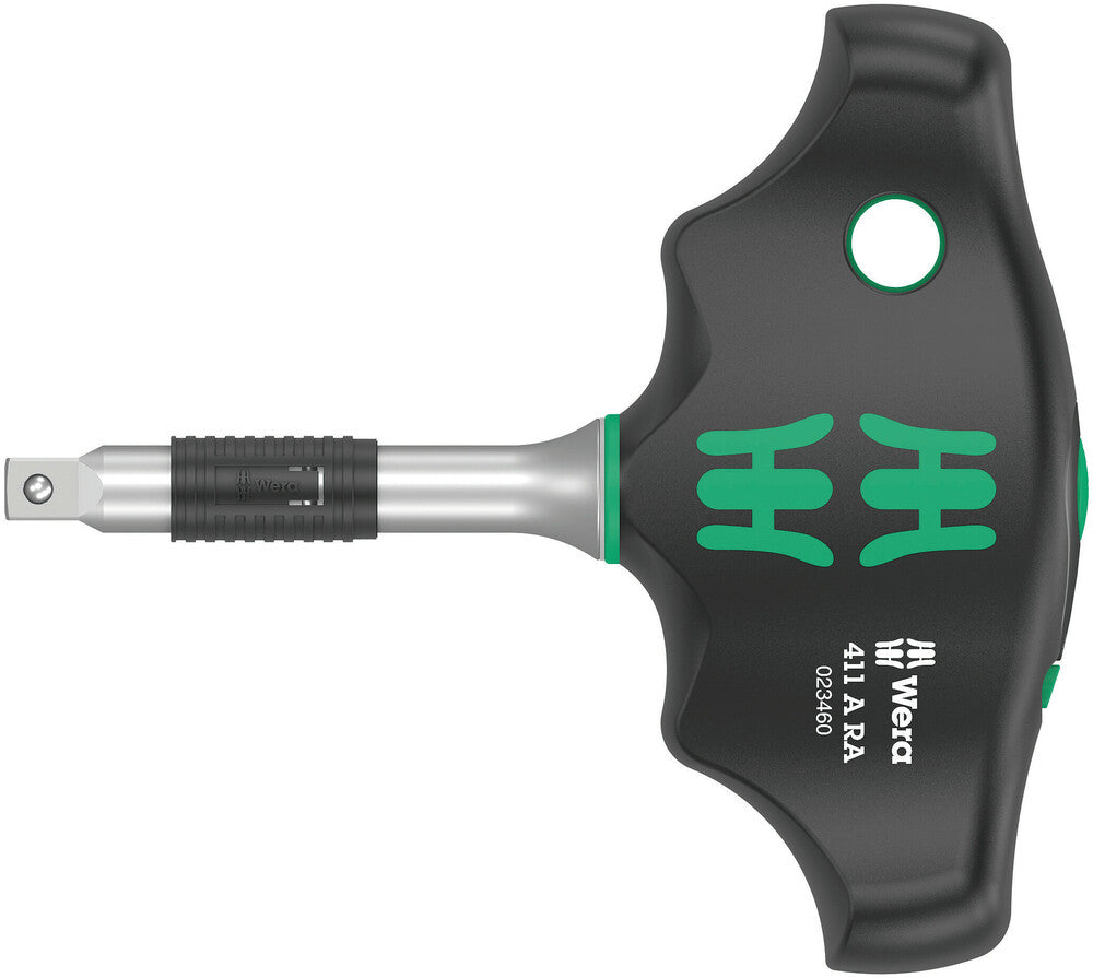 WERA-023460 1/4" Drive 411 RA T-Handle W/ Ratchet Function
