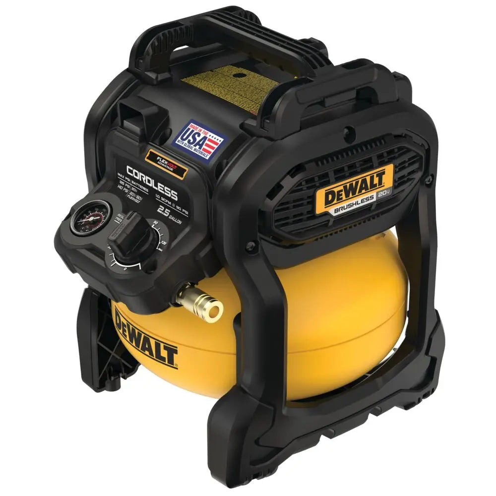 DEWALT DCC2520B-20V MAX* 2-1/2 Gallon. Brushless Cordless Air Compressor (Tool Only)
